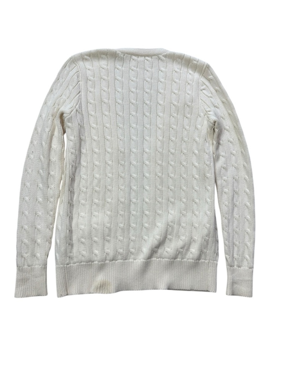 Ralph Lauren Cable Knit Shoulder Patch Cardigan size M - Picture 5 of 9